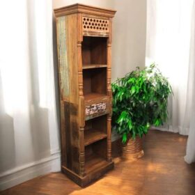 kh27 131 a indian furniture nishan narrow bookcase left