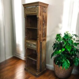 kh27 131 b indian furniture nishan narrow bookcase right