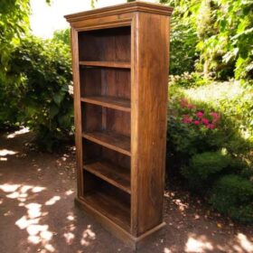 kh27 196 indian furniture large teak bookcase right