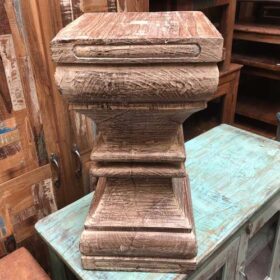 kh23 kh 251 a indian furniture pillar side table occasional lamp front