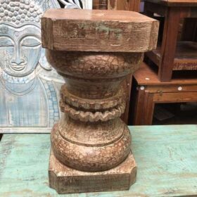 kh23 kh 251 b indian furniture pillar side table occasional lamp front