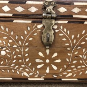 k80 8041 indian furniture inlaid storage box close