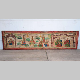 kh25 220 indian furniture hand painted long panel factory main
