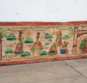 kh25 220 indian furniture hand painted long panel factory left
