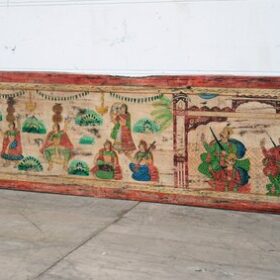 kh25 220 indian furniture hand painted long panel factory right