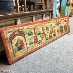 kh25 220 indian furniture hand painted long panel length