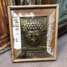 kh25 239 indian accessory gift buddha wall plaque variation front