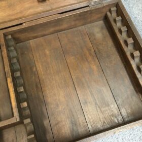 kh25 90 indian furniture shallow box with writing inside