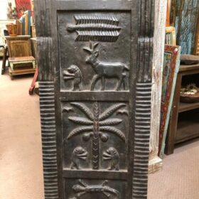 k81 7984 right indian furniture dark carved panel close