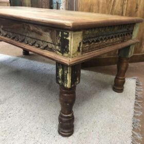 k81 8049 indian furniture coffee table with carvings edge