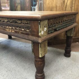 k81 8049 indian furniture coffee table with carvings corner