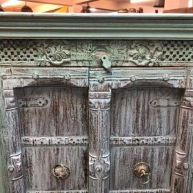 k81 8158 indian furniture exquisite green cabinet top