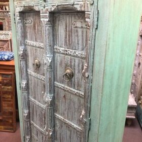 k81 8158 indian furniture exquisite green cabinet right