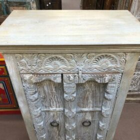k81 8163 indian furniture white vintage cabinet top