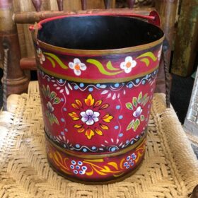 k81 8300 red indian accessory gift hand painted bins front