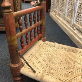 k81 8308 indian furniture small woven chair close