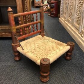 k81 8308 indian furniture small woven chair left