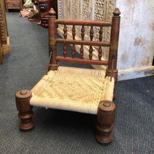 k81 8308 indian furniture small woven chair front