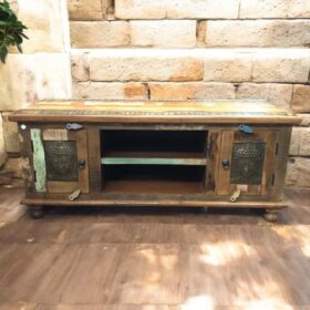 kh27 116 c indian furniture buddha range tv unit front