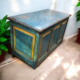 kh27 18 indian furniture upcycled cabinet trunk back