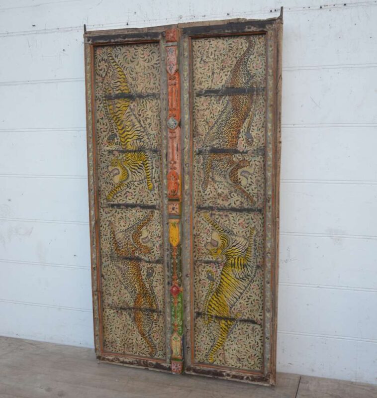 kh26 219 indian furniture door featuring tigers factory