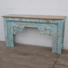 kh26 71 indian furniture blue console table factory