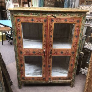 kh26 14 indian furniture painted glass cabinet main
