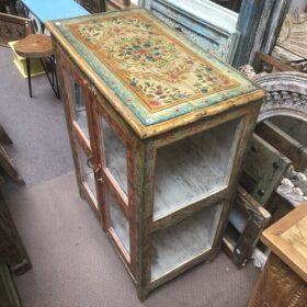 kh26 14 indian furniture painted glass cabinet top