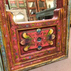 kh26 15 indian furniture stunning painted mirror details