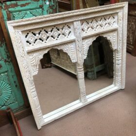 kh26 8 indian furniture double arched mirror left