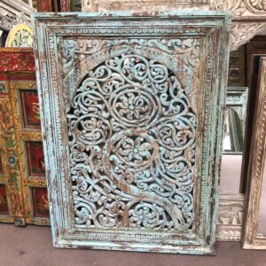 kh26 81 indian furniture carved panel 76 x 108cm mian