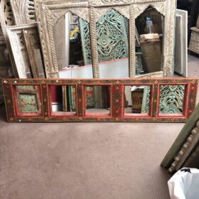 kh26 27 indian furniture 5 mirror panel horizontal