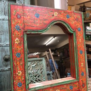 kh26 32 indian furniture hand painted tall mirror top
