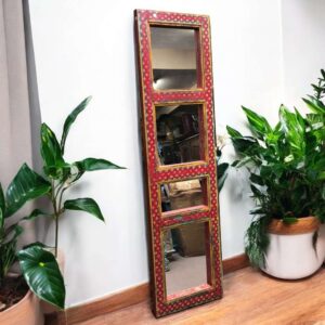 kh26 33 indian furniture shabby hand painted mirror main