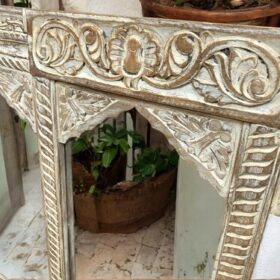 kh26 48 indian furniture majestic 3 arch mirror close