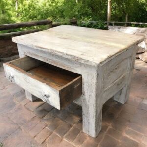kh26 65 indian furniture shabby little table open