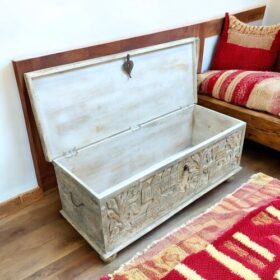 kh26 70 indian furniture stunning large storage trunk open