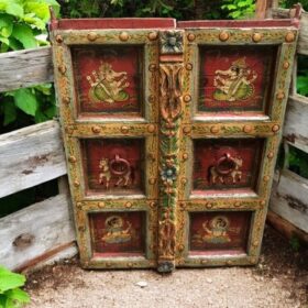 kh26 72 indian furniture small hand painted door front