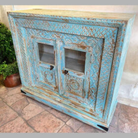 kh26 75 indian furniture unique blue sideboard main