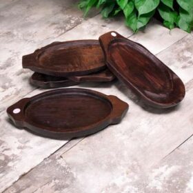 kh26 60 indian accessory gift oval wooden tray collection angle