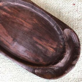 kh26 60 indian accessory gift oval wooden tray d close