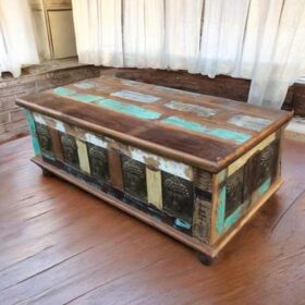 kh27 114 c indian furniture buddha trunk coffee table right