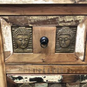 kh27 118 a indian furniture buddha chest of drawers close