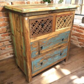 kh27 124 a indian furniture fretwork chest of drawers main