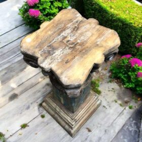 kh27 180 a indian furniture handcrafted column stand top