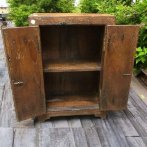 kh27 21 i indian furniture little wooden cabinet open