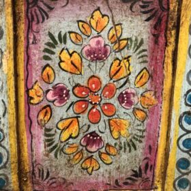 kh27 216 a indian furniture hand painted bedside table details