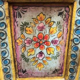 kh27 216 b indian furniture hand painted bedside table details