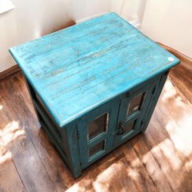 kh27 42 indian furniture jodhpur blue cabinet top