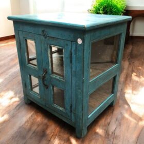 kh27 42 indian furniture jodhpur blue cabinet right